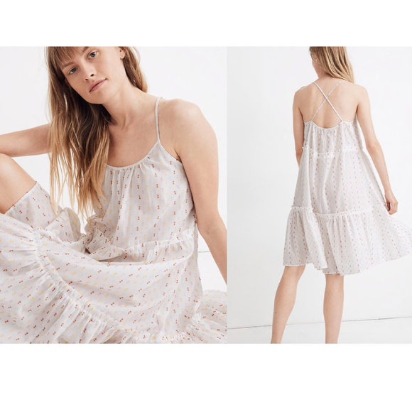 Madewell Dresses & Skirts - Madewell Tiered Cover-Up Dress in Rainbow Clipdot